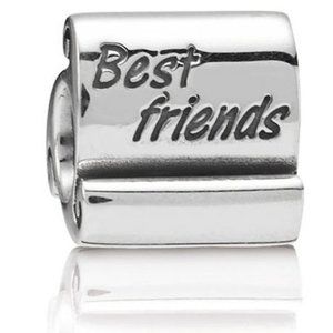 PANDORA Women's Sterling Silver Best Friends Scroll Charm 790512